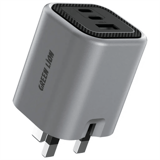 Green Lion Premium GaN Charger UK Plug PD 65W - Gray - Saif Al Najmi KwChargerGreen LionSaif Al Najmi KwGreen Lion Premium GaN Charger UK Plug PD 65W - Gray - Saif Al Najmi Kw