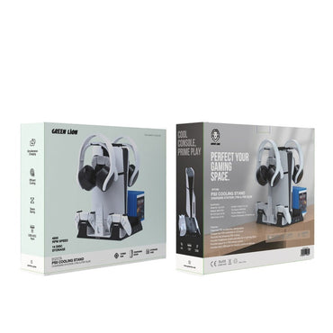Green Lion PS5 Cooling Stand Dual Controller Charging Station - Saif Al Najmi KwGamingGreen LionSaif Al Najmi KwGreen Lion PS5 Cooling Stand Dual Controller Charging Station