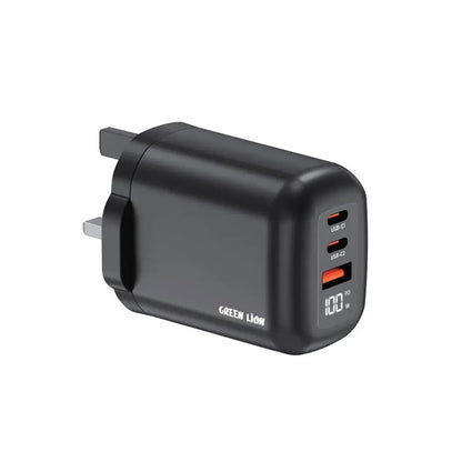 Green Lion Q Series 100W GaN Charger UK Plug 2C1A - Saif Al Najmi KwChargersGreen LionSaif Al Najmi KwGreen Lion Q Series 100W GaN Charger UK Plug 2C1A