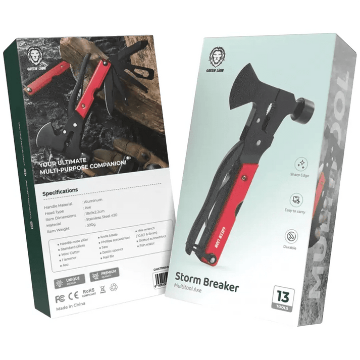 Green Lion Storm Breaker Multi - Tool Camping Axe - Saif Al Najmi KwTOOLKITGreen LionSaif Al Najmi KwGreen Lion Storm Breaker Multi - Tool Camping Axe