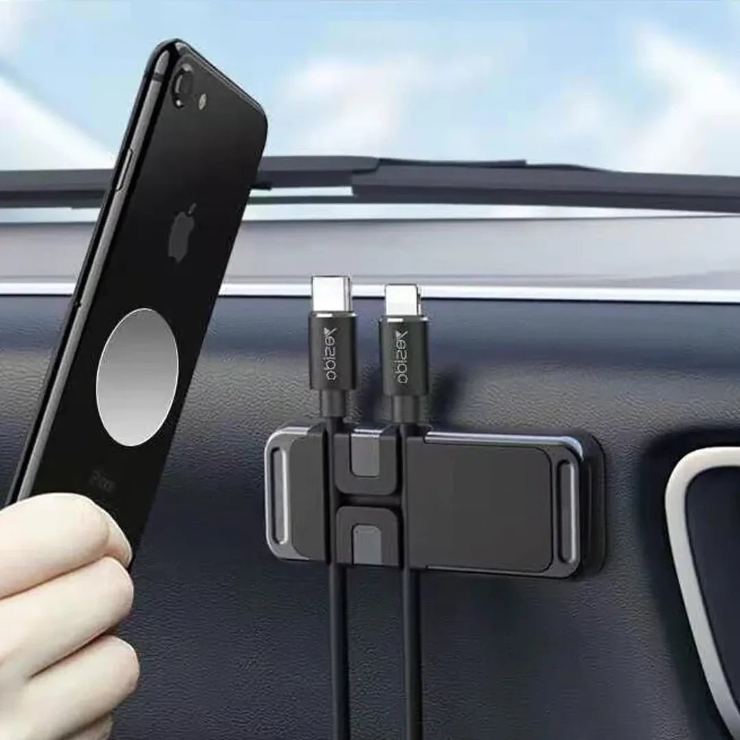 H - CT161 Universal Magnetic Cable Organizer & Mobile Phone Holder - Saif Al Najmi KwCar AccessoriesSaif Al Najmi KwSaif Al Najmi KwH - CT161 Universal Magnetic Cable Organizer & Mobile Phone Holder