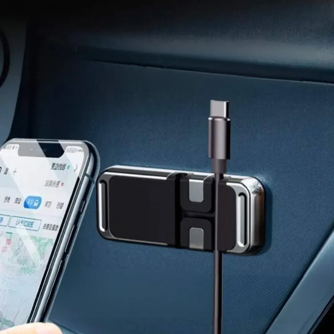 H - CT161 Universal Magnetic Cable Organizer & Mobile Phone Holder - Saif Al Najmi KwCar AccessoriesSaif Al Najmi KwSaif Al Najmi KwH - CT161 Universal Magnetic Cable Organizer & Mobile Phone Holder