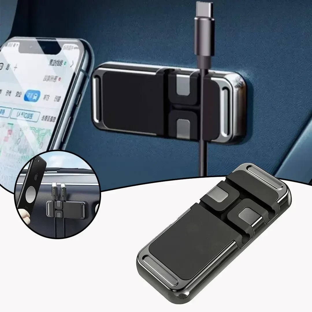 H - CT161 Universal Magnetic Cable Organizer & Mobile Phone Holder - Saif Al Najmi KwCar AccessoriesSaif Al Najmi KwSaif Al Najmi KwH - CT161 Universal Magnetic Cable Organizer & Mobile Phone Holder