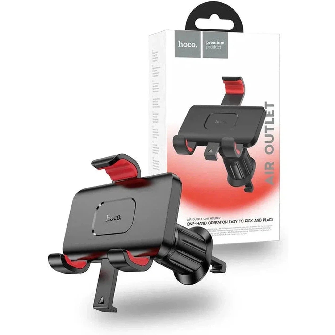 H21 Dragon automatic clamp car holder(air outlet) - Black - Saif Al Najmi KwMobile StandsHocoSaif Al Najmi KwHOCO H21132500H21 Dragon automatic clamp car holder(air outlet) - Black - Saif Al Najmi Kw