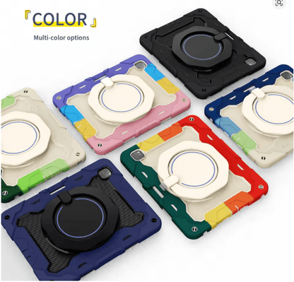 Heavy - Duty Shockproof ipad Case with 360° Rotating Kickstand & Hand Strap –Samsung Models - Saif Al Najmi KwSAMSUNG TABLET COVERSaif Al NajmiSaif Al Najmi KwSamsung Galaxy Tab A7 LiteRainbow redHeavy - Duty Shockproof ipad Case with 360° Rotating Kickstand & Hand Strap –Samsung Models