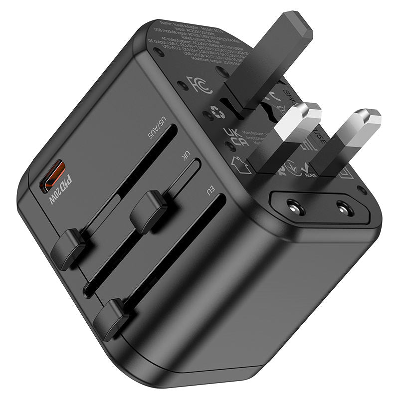 HOCO AC15 Walker Universal Travel Adapter 20W PD Charger - Saif Al Najmi KwChargersHocoSaif Al Najmi KwHOCO AC15 Walker Universal Travel Adapter 20W PD Charger
