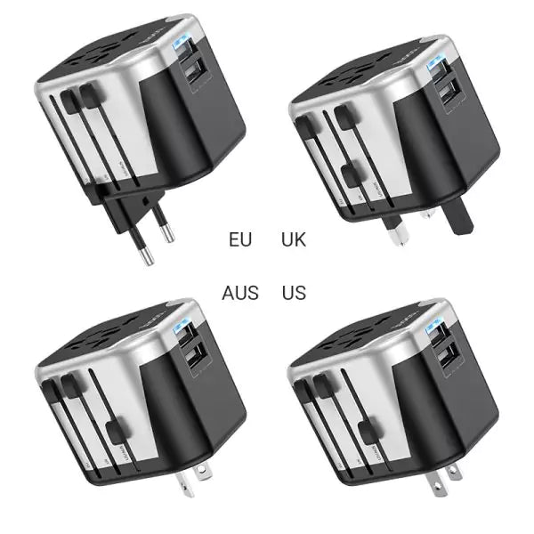 AC5 Level dual port universal conversion charger - Black - Saif Al Najmi Kw
