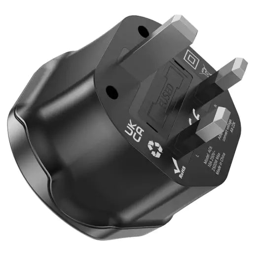 Hoco AC6 Unimpeded universal conversion plug(EU) - Black - Saif Al Najmi KwChargersHocoSaif Al Najmi KwHOCO AC6131627AC6 Unimpeded universal conversion plug(EU) - Black - Saif Al Najmi Kw