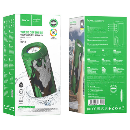 Hoco BS48 Artistic sports BT speaker - Camouflage green - Saif Al Najmi Kw