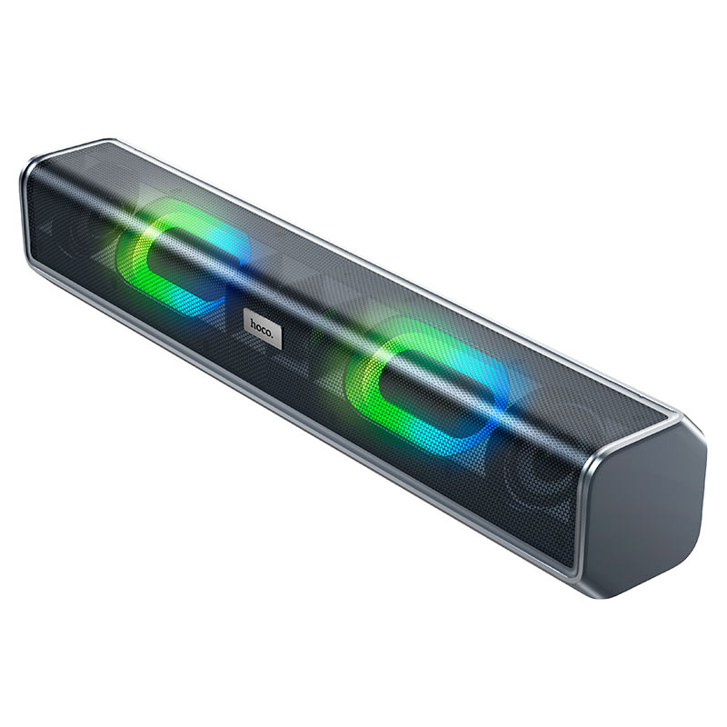 Hoco BS49 Dazzling sound desktop wireless speaker - Metal gray - Saif Al Najmi Kw