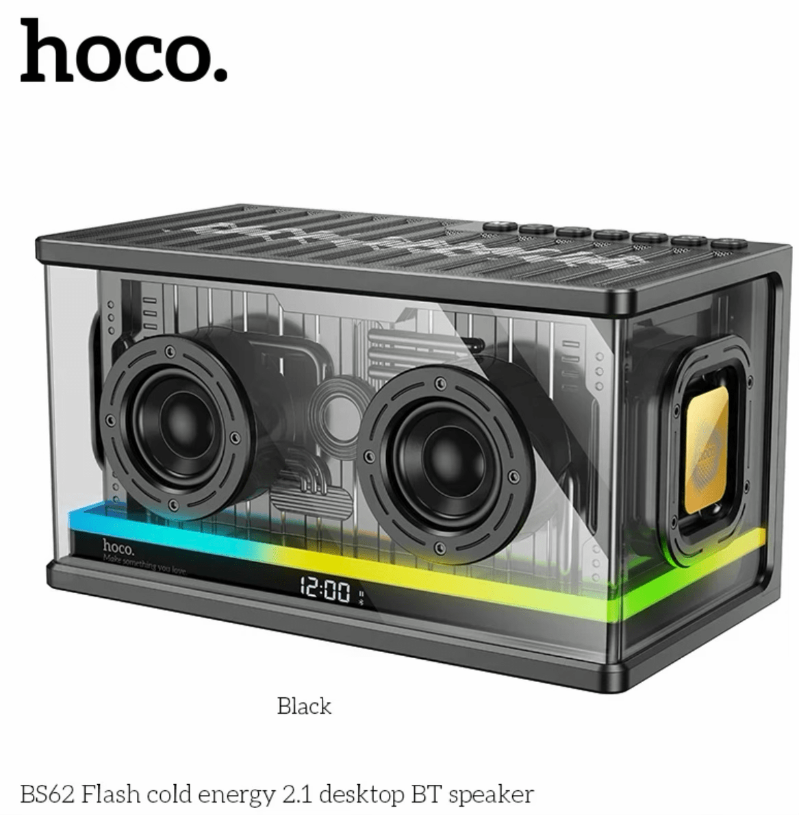 HOCO BS62 Flash Cold Energy 2.1 Desktop Bluetooth Speaker - Saif Al Najmi KwWireless SpeakersHocoSaif Al Najmi KwHOCO BS62 Flash Cold Energy 2.1 Desktop Bluetooth Speaker