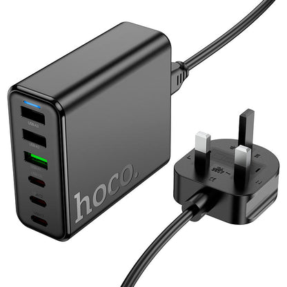 Hoco C133B Earl Charging Station (75W PD45W + QC3.0 UK) - Saif Al Najmi Kw