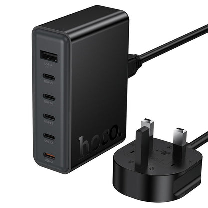 Hoco C150B Modern Charging Station – 45W PD Fast Charger with USB - C + USB - A Ports (UK Plug) - Saif Al Najmi KwChargersHocoSaif Al Najmi KwHoco C150B Modern Charging Station – 45W PD Fast Charger with USB - C + USB - A Ports (UK Plug)