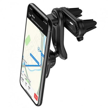 HOCO CA68 Double Air Outlet Magnetic Car Holder – Dual Vent Phone Mount - Saif Al Najmi KwPhone HolderHocoSaif Al Najmi KwHOCO CA68 Double Air Outlet Magnetic Car Holder – Dual Vent Phone Mount