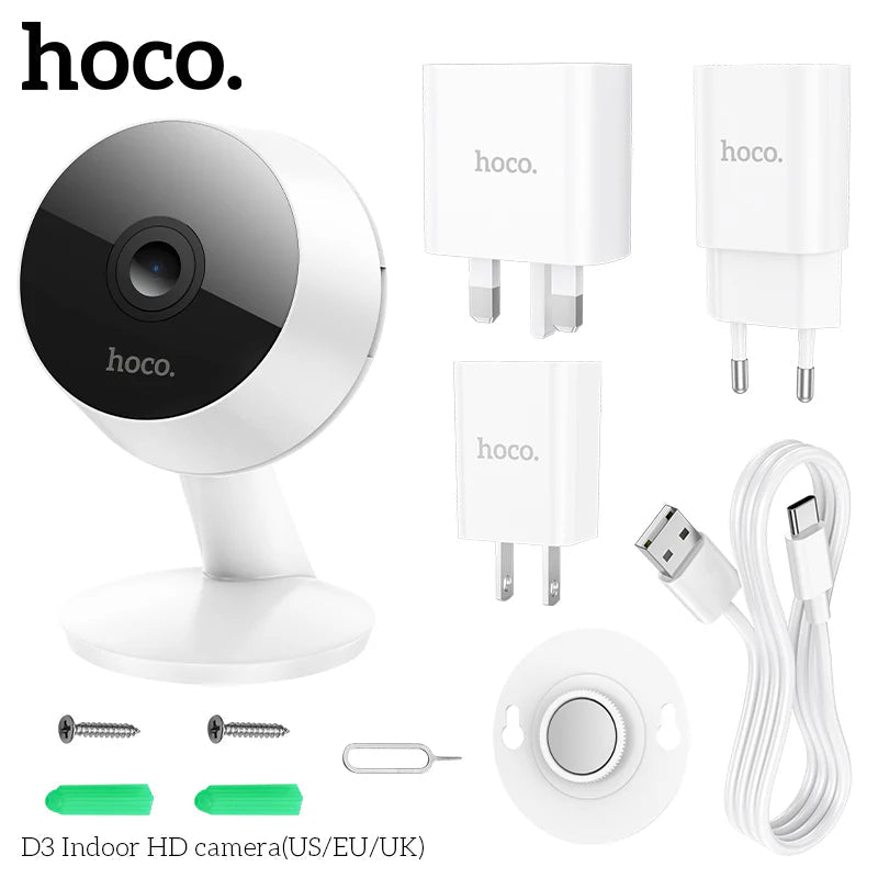 Hoco D3 Indoor HD Security Camera - Saif Al Najmi KwSmart CameraHocoSaif Al Najmi KwD3Hoco D3 Indoor HD Security Camera - Saif Al Najmi Kw