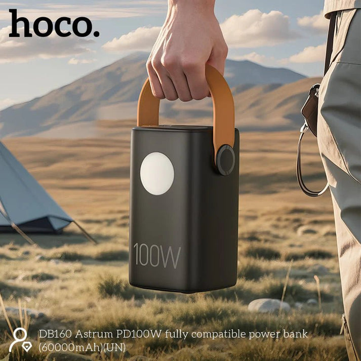 HOCO DB160 Astrum 60000mAh Power Bank PD100W Black - Saif Al Najmi KwPower BanksHocoSaif Al Najmi KwHOCO DB160 Astrum 60000mAh Power Bank PD100W Black