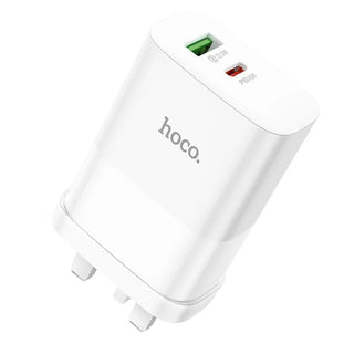 Hoco DC92 Sunlight PD 65W Dual Port (1A1C) Charger White - Saif Al Najmi KwAdapterhocoSaif Al Najmi KwHoco DC92 Sunlight PD 65W Dual Port (1A1C) Charger White