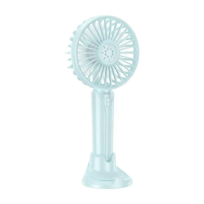 HOCO DF07 Mini Handheld Fan 1200 mAh Battery with Phone Holder - Saif Al Najmi KwFansHocoSaif Al Najmi KwDF07-blueBlueHOCO DF07 Mini Handheld Fan 1200 mAh Battery with Phone Holder