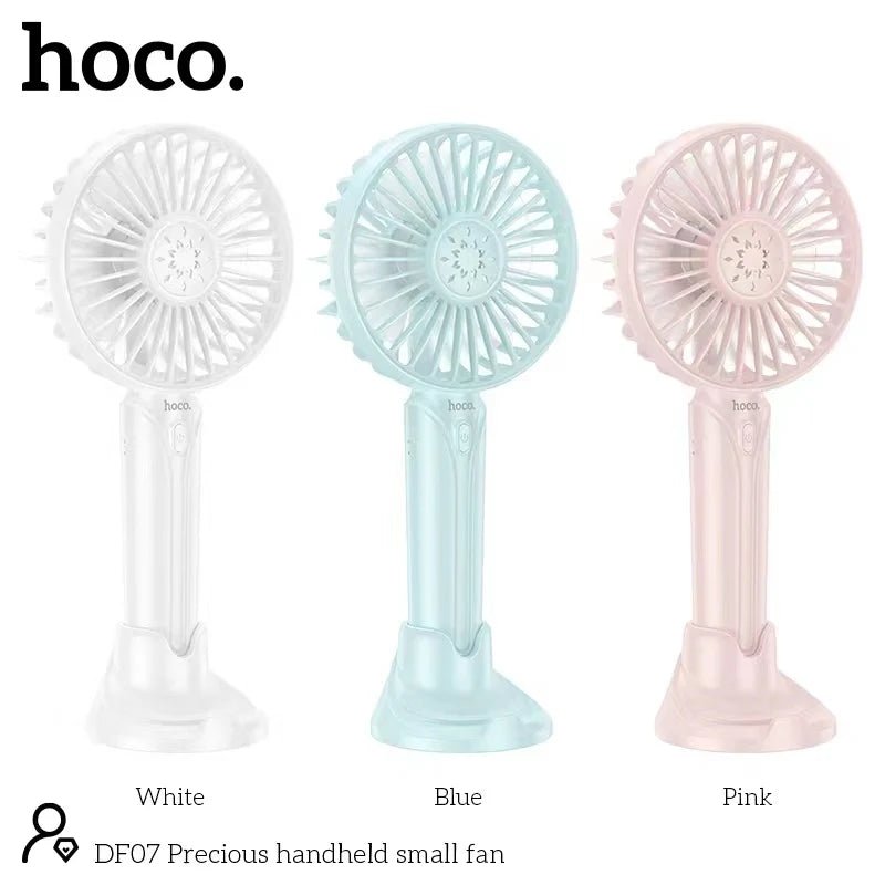 HOCO DF07 Mini Handheld Fan 1200 mAh Battery with Phone Holder - Saif Al Najmi KwFansHocoSaif Al Najmi KwDF07-white132943WhiteHOCO DF07 Mini Handheld Fan 1200 mAh Battery with Phone Holder