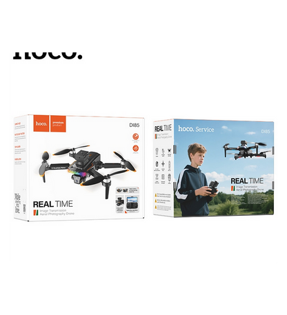HOCO DI85 Foldable HD Camera Drone – WiFi FPV, Optical Flow, 360° Flip, Beginners Friendly Quadcopter