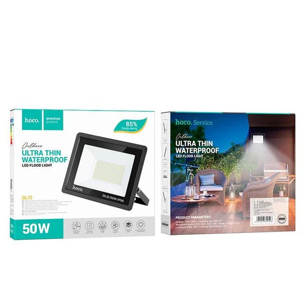 HOCO DL12 Ultra Thin Outdoor LED Flood Light – Waterproof & Energy Efficient - Saif Al Najmi KwLED LightHocoSaif Al Najmi KwHOCO DL12 Ultra Thin Outdoor LED Flood Light – Waterproof & Energy Efficient
