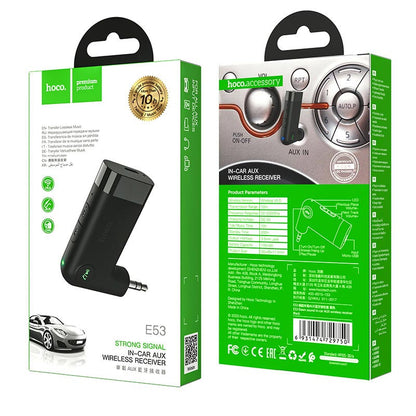 Hoco E53 AUX Wireless Receiver 3.5mm Bluetooth 10 Meters - Saif Al Najmi Kw