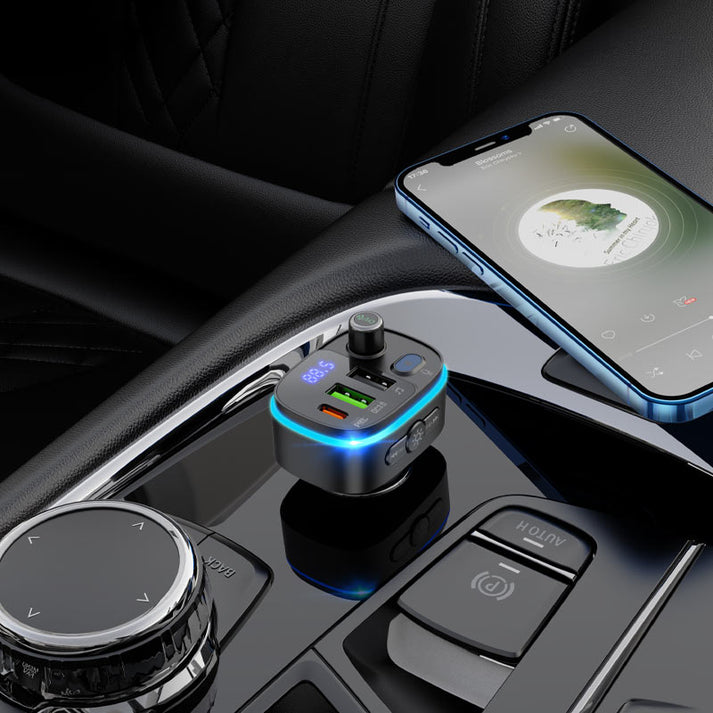 Hoco E62 Fast PD20W+QC3.0 Car Bluetooth FM Transmitter - Saif Al Najmi Kw