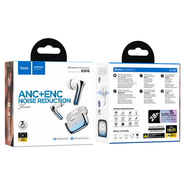 HOCO Shine true wireless ANC+ENC Noise Reduction BT headset -EQ16 - Saif Al Najmi Kw