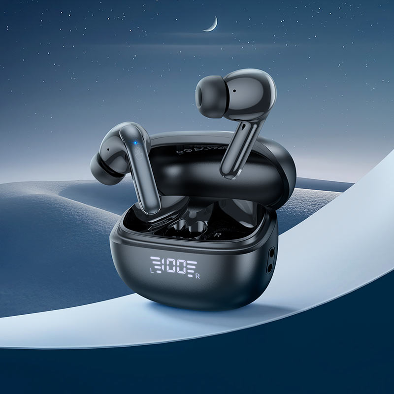 Hoco EQ5 Energy true wireless ANC+ENC noise reduction BT headset - blacK - Saif Al Najmi Kw