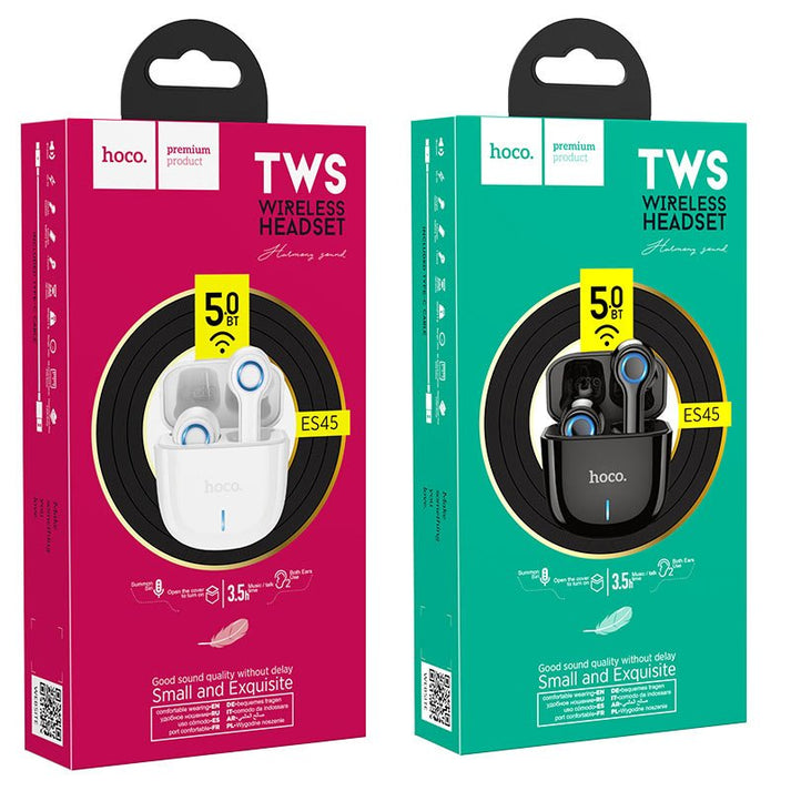 Hoco ES45 Harmony sound TWS wireless headset - White - Saif Al Najmi KwEarpodsHocoSaif Al Najmi KwHOCO ES45129020Hoco ES45 Harmony sound TWS wireless headset - White - Saif Al Najmi Kw