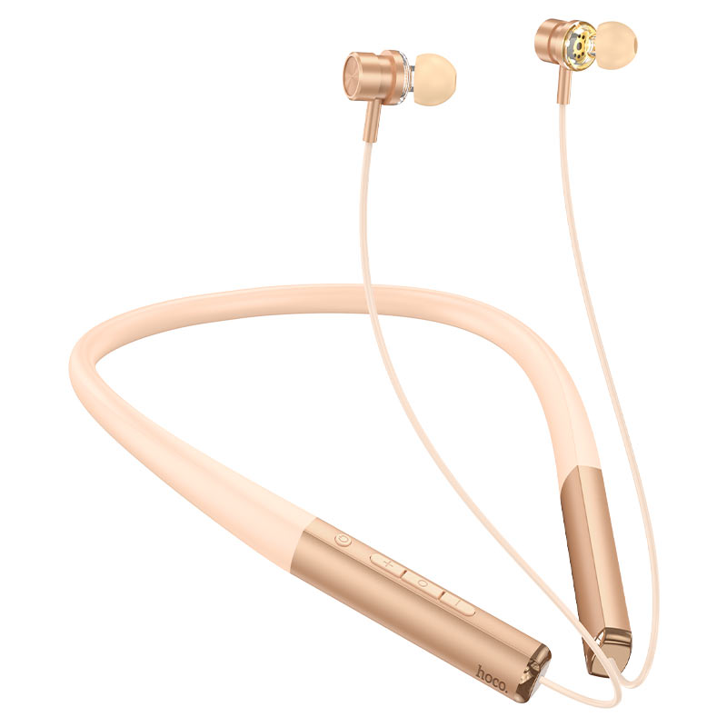 Hoco ES71 Platinum neck-mounted BT headset - orange smoothie - Saif Al Najmi Kw