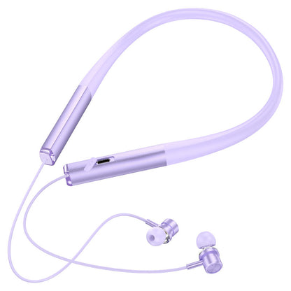 Hoco ES71 Platinum neck-mounted BT headset - purple - Saif Al Najmi Kw