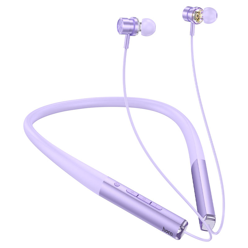 Hoco ES71 Platinum neck-mounted BT headset - purple - Saif Al Najmi Kw