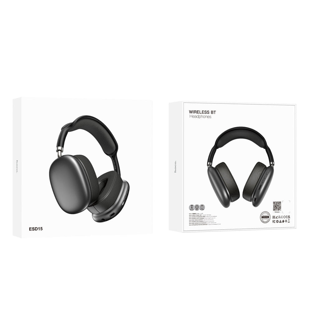 Hoco ESD15 Wireless Bluetooth Headphones - Saif Al Najmi KwHeadphonesHocoSaif Al Najmi KwESD15132538BlackHoco ESD15 max Wireless Bluetooth Headphones - Saif Al Najmi Kw