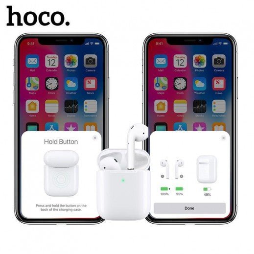 Hoco EW02 Plus True wireless BT headset - White - Saif Al Najmi KwEarpodsHocoSaif Al Najmi KwHOCO CA36130643EW02 Plus True wireless BT headset - White - Saif Al Najmi Kw