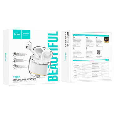 Hoco EW52 Lilly true wireless BT headset - white - Saif Al Najmi KwEarpodshocoSaif Al Najmi KwEW52Hoco EW52 Lilly true wireless BT headset - white - Saif Al Najmi Kw