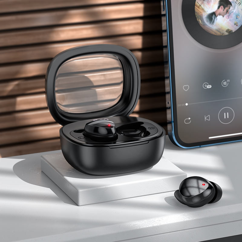 Hoco EW65 Shadow true wireless sleep BT headset - black - Saif Al Najmi Kw
