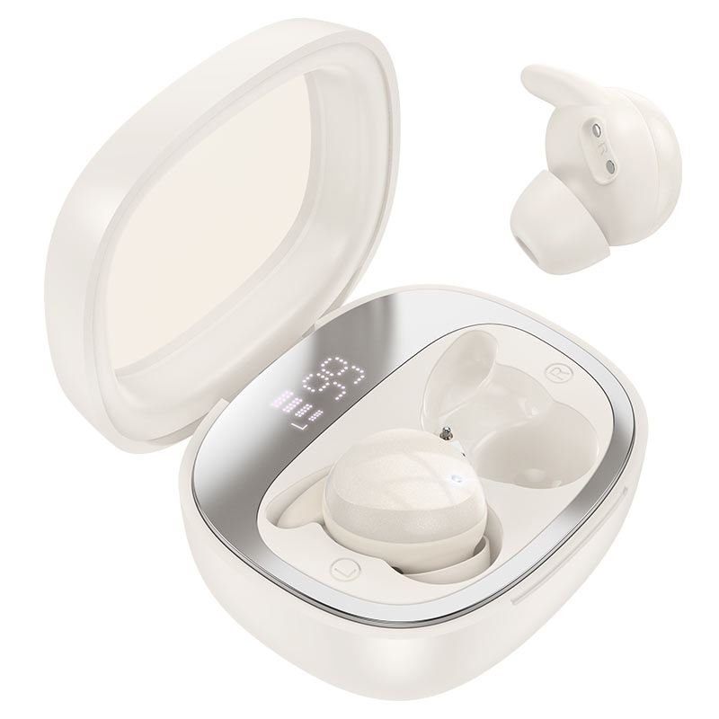 Hoco EW65 Shadow true wireless sleep BT headset - milky white - Saif Al Najmi Kw