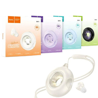 HOCO EW71 Mini Donut Shape Wireless Bluetooth 5.4 Earphone with Atmosphere Light Candy Color Music HiFi Stereo Audio TWS Earbuds - Saif Al Najmi KwSaif Al Najmi KwSaif Al Najmi KwWhiteHOCO EW71 Mini Donut Shape Wireless Bluetooth 5.4 Earphone with Atmosphere Light Candy Color Music HiFi Stereo Audio TWS Earbuds