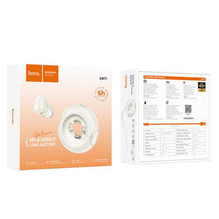 HOCO EW71 Mini Donut Shape Wireless Bluetooth 5.4 Earphone with Atmosphere Light Candy Color Music HiFi Stereo Audio TWS Earbuds - Saif Al Najmi KwSaif Al Najmi KwSaif Al Najmi KwWhiteHOCO EW71 Mini Donut Shape Wireless Bluetooth 5.4 Earphone with Atmosphere Light Candy Color Music HiFi Stereo Audio TWS Earbuds
