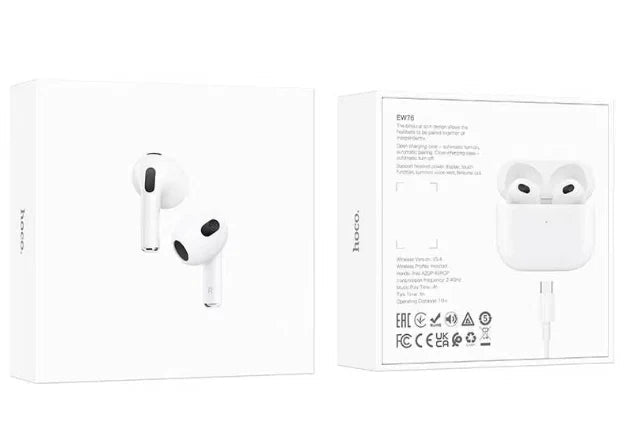 HOCO EW76 True wireless stereo headset - white - Saif Al Najmi KwEarpodshocoSaif Al Najmi KwEW76HOCO EW76 True wireless stereo headset - white - Saif Al Najmi Kw