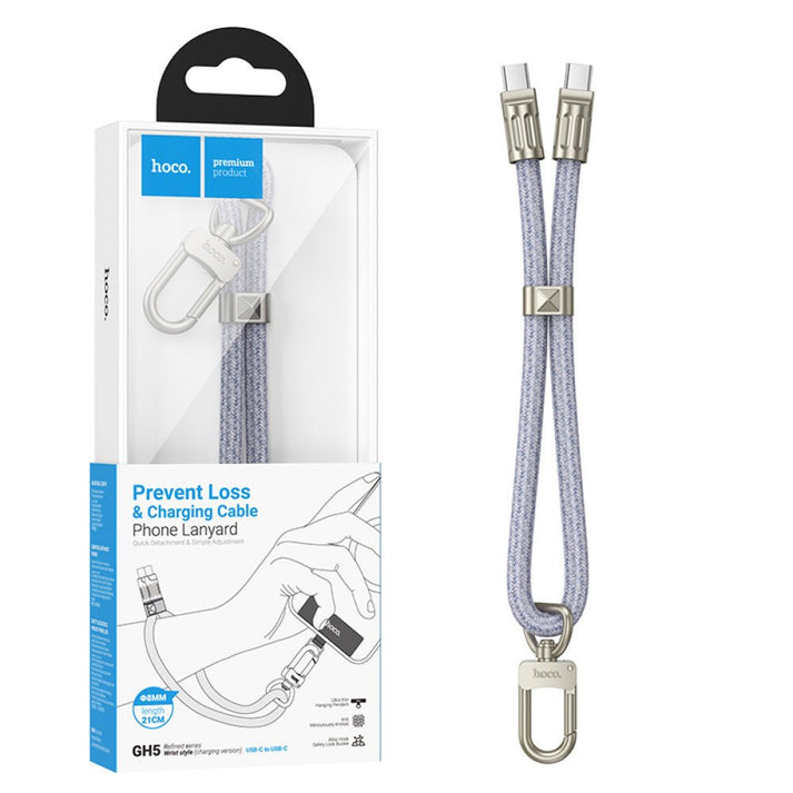 Hoco GH5 20W Fast Charging Type C to Lightning Charging Cable and Bracelet - Saif Al Najmi KwData CablesSaif Al Najmi KwSaif Al Najmi KwBlueHoco GH5 20W Fast Charging Type C to Lightning Charging Cable and Bracelet