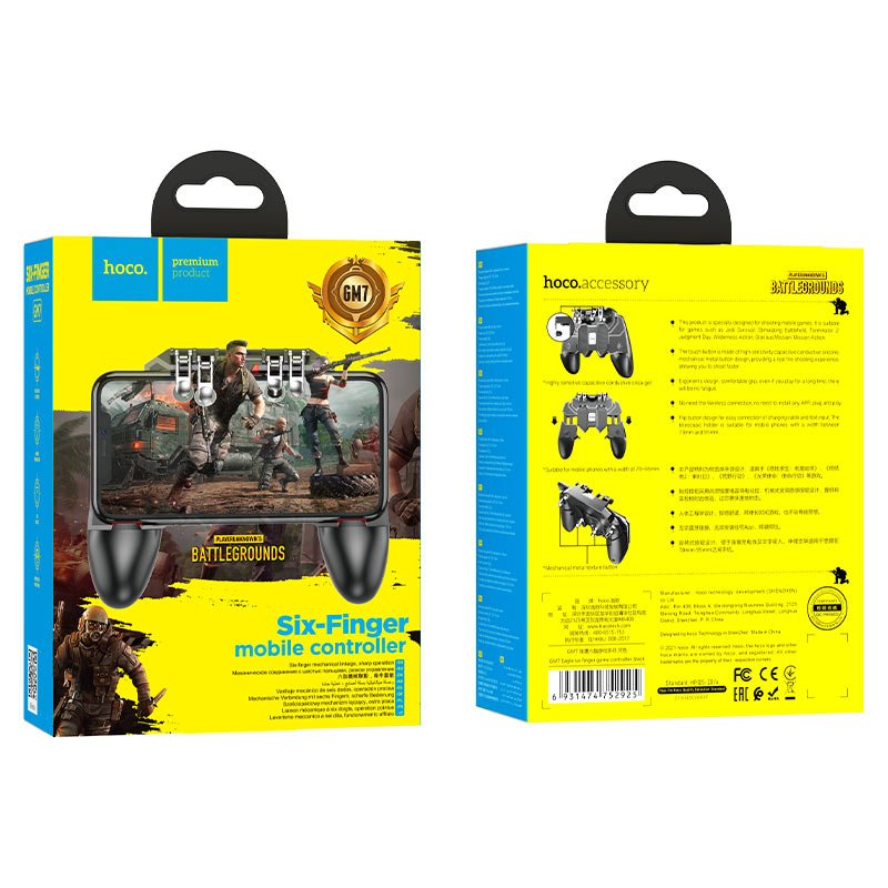 Hoco GM7 Eagle Six Finger Game Controller - Saif Al Najmi KwGaming ControllerHocoSaif Al Najmi KwHoco GM7 Eagle Six Finger Game Controller - Saif Al Najmi Kw