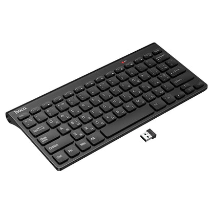 hoco gm70 dragon 2 4g wireless keyboard ru ver black