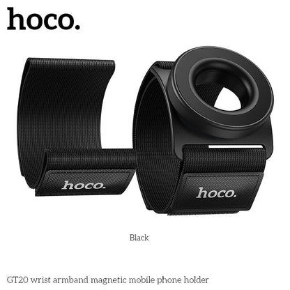 HOCO GT20 Magnetic Wrist Phone Holder Adjustable Sports Armband - Saif Al Najmi KwPhone HolderHocoSaif Al Najmi KwHOCO GT20 Magnetic Wrist Phone Holder Adjustable Sports Armband
