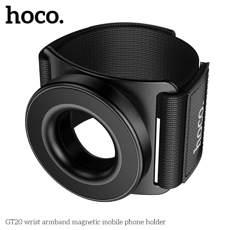 HOCO GT20 Magnetic Wrist Phone Holder Adjustable Sports Armband - Saif Al Najmi KwPhone HolderHocoSaif Al Najmi KwHOCO GT20 Magnetic Wrist Phone Holder Adjustable Sports Armband