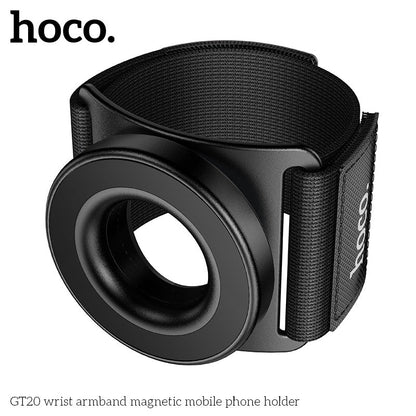 HOCO GT20 Magnetic Wrist Phone Holder Adjustable Sports Armband - Saif Al Najmi KwPhone HolderHocoSaif Al Najmi KwHOCO GT20 Magnetic Wrist Phone Holder Adjustable Sports Armband