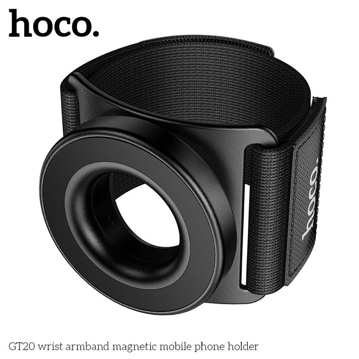 HOCO GT20 Magnetic Wrist Phone Holder Adjustable Sports Armband - Saif Al Najmi KwPhone HolderHocoSaif Al Najmi KwHOCO GT20 Magnetic Wrist Phone Holder Adjustable Sports Armband