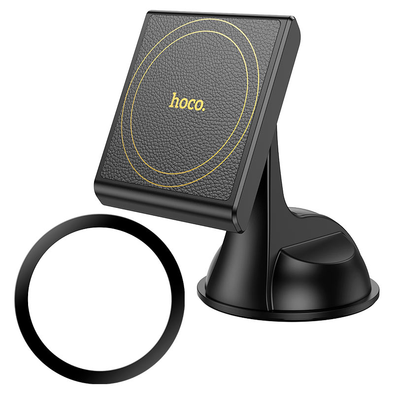 H47 Precious ring magnetic car holder(center console) - Black - Saif Al Najmi Kw