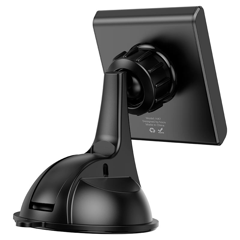H47 Precious ring magnetic car holder(center console) - Black - Saif Al Najmi Kw
